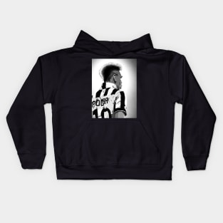 Paul Pogba Juventus #10 Football Artwork Kids Hoodie